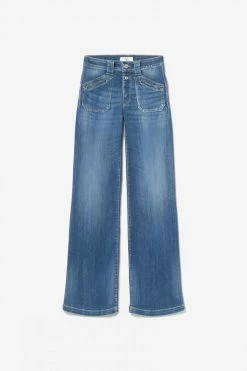 LE TEMPS DES CERISES Beni Pulp Flare Taille Haute Jeans Bleu N°2 -Le Temps des Cerises Soldes Magasin 231 jfbeni00w1333 3001 imaged8