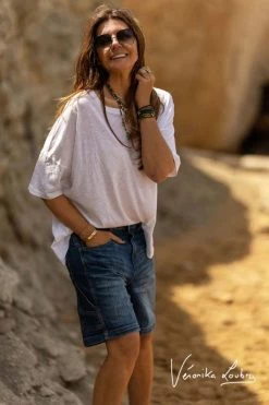 LE TEMPS DES CERISES Bermuda Charpentier En Jeans Bleu By Véronika Loubry -Le Temps des Cerises Soldes Magasin 231 jfberchaw9118ve 3001 imaged4