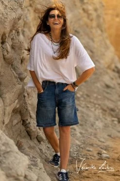 LE TEMPS DES CERISES Bermuda Charpentier En Jeans Bleu By Véronika Loubry -Le Temps des Cerises Soldes Magasin 231 jfberchaw9118ve 3001 imaged5