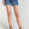 LE TEMPS DES CERISES Short Bloom En Jeans Bleu Foncé