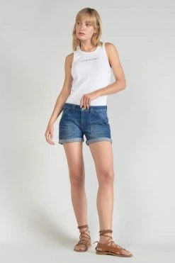LE TEMPS DES CERISES Short Bloom En Jeans Bleu Foncé -Le Temps des Cerises Soldes Magasin 231 jfbloom0w3063 3001 imaged5