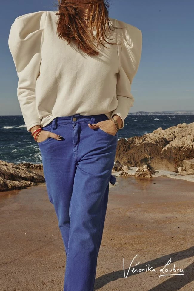 LE TEMPS DES CERISES Charpentier Boyfit By Véronika Loubry Jeans Bleu 5 LE TEMPS DES CERISES Charpentier Boyfit By Véronika Loubry Jeans Bleu – Image 5