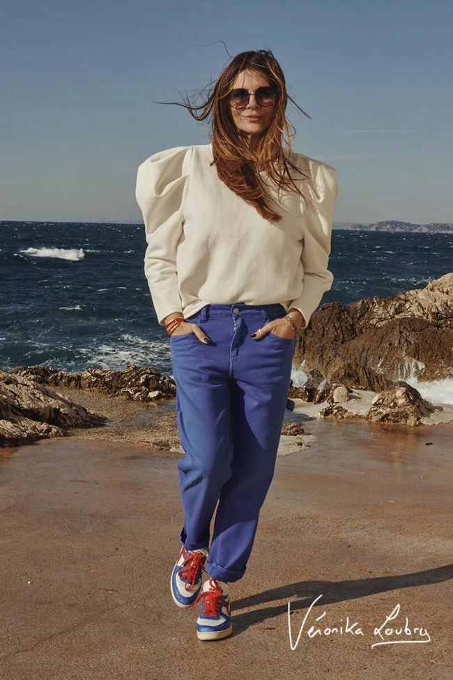 LE TEMPS DES CERISES Charpentier Boyfit By Véronika Loubry Jeans Bleu 6 LE TEMPS DES CERISES Charpentier Boyfit By Véronika Loubry Jeans Bleu – Image 6