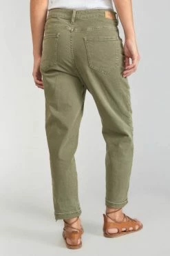 LE TEMPS DES CERISES Cosy Boyfit 7/8ème Jeans Kaki -Le Temps des Cerises Soldes Magasin 231 jfcosy00w5153 9076 imaged2