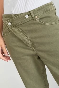 LE TEMPS DES CERISES Cosy Boyfit 7/8ème Jeans Kaki -Le Temps des Cerises Soldes Magasin 231 jfcosy00w5153 9076 imaged4
