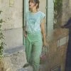 LE TEMPS DES CERISES Cosy Boyfit 7/8ème Jeans Vert Menthe