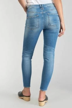 LE TEMPS DES CERISES Dames Power Skinny 7/8ème Jeans Destroy Bleu N°4 -Le Temps des Cerises Soldes Magasin 231 jfdames0w4080 3001 imaged1