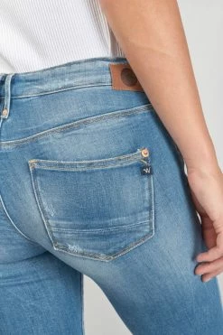 LE TEMPS DES CERISES Dames Power Skinny 7/8ème Jeans Destroy Bleu N°4 -Le Temps des Cerises Soldes Magasin 231 jfdames0w4080 3001 imaged5