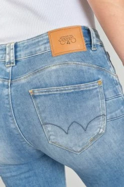 LE TEMPS DES CERISES Dari Pulp Slim Taille Haute 7/8ème Jeans Bleu N°4 -Le Temps des Cerises Soldes Magasin 231 jfdari00w1337 3001 imaged4
