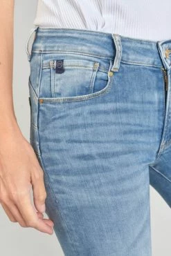 LE TEMPS DES CERISES Dari Pulp Slim Taille Haute 7/8ème Jeans Bleu N°4 -Le Temps des Cerises Soldes Magasin 231 jfdari00w1337 3001 imaged5