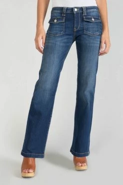 LE TEMPS DES CERISES Four Flare Jeans Bleu N°2