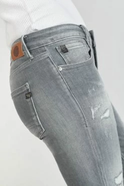 LE TEMPS DES CERISES Goudes Power Skinny 7/8ème Jeans Destroy Gris N°3 -Le Temps des Cerises Soldes Magasin 231 jfgoudesw6045 0003 imaged1