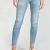 LE TEMPS DES CERISES Jako Pulp Slim 7/8ème Jeans Destroy Bleu N°4