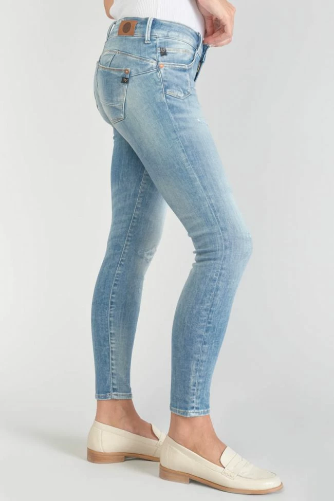 LE TEMPS DES CERISES Jako Pulp Slim 7/8ème Jeans Destroy Bleu N°4 4 LE TEMPS DES CERISES Jako Pulp Slim 7/8ème Jeans Destroy Bleu N°4 – Image 4