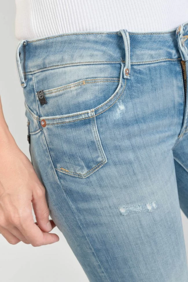 LE TEMPS DES CERISES Jako Pulp Slim 7/8ème Jeans Destroy Bleu N°4 2 LE TEMPS DES CERISES Jako Pulp Slim 7/8ème Jeans Destroy Bleu N°4 – Image 2