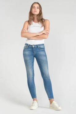 LE TEMPS DES CERISES Kawi Pulp Slim 7/8ème Jeans Bleu N°3 -Le Temps des Cerises Soldes Magasin 231 jfkawi00w1434 3001 imaged5
