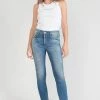 LE TEMPS DES CERISES Lump Pulp Slim Taille Haute 7/8ème Jeans Bleu N°3