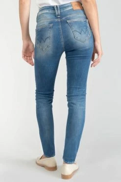 LE TEMPS DES CERISES Lump Pulp Slim Taille Haute 7/8ème Jeans Bleu N°3 -Le Temps des Cerises Soldes Magasin 231 jflump00w7002 3286 imaged4