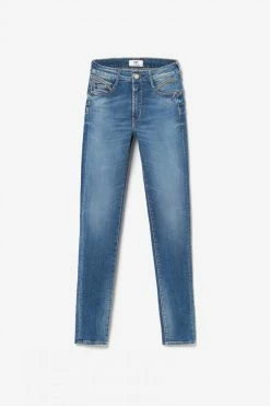 LE TEMPS DES CERISES Lump Pulp Slim Taille Haute 7/8ème Jeans Bleu N°3 -Le Temps des Cerises Soldes Magasin 231 jflump00w7002 3286 imaged8