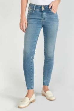 LE TEMPS DES CERISES Luri Ultra Pulp Slim Taille Haute 7/8ème Jeans Bleu N°4