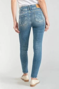 LE TEMPS DES CERISES Luri Ultra Pulp Slim Taille Haute 7/8ème Jeans Bleu N°4 -Le Temps des Cerises Soldes Magasin 231 jfluri00w1442 3001 imaged1