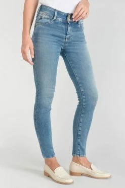 LE TEMPS DES CERISES Luri Ultra Pulp Slim Taille Haute 7/8ème Jeans Bleu N°4 -Le Temps des Cerises Soldes Magasin 231 jfluri00w1442 3001 imaged2