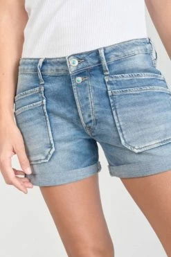 LE TEMPS DES CERISES Short Madrague En Jeans Bleu -Le Temps des Cerises Soldes Magasin 231 jfmadragw3060 3001 imaged2