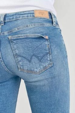 LE TEMPS DES CERISES Corsaire Oriol En Jeans Bleu Délavé -Le Temps des Cerises Soldes Magasin 231 jforiol0w6052 3001 imaged4