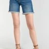 LE TEMPS DES CERISES Short Paola En Jeans Bleu