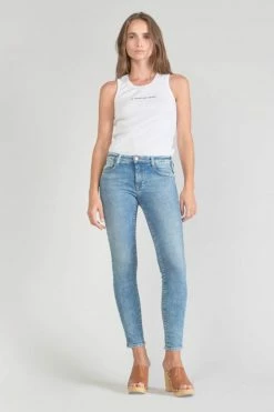 LE TEMPS DES CERISES Power Skinny 7/8ème Jeans Bleu N°4 -Le Temps des Cerises Soldes Magasin 231 jfpowercw5151 3001 imaged5