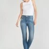 LE TEMPS DES CERISES Power Skinny Taille Haute 7/8ème Jeans Bleu N°3
