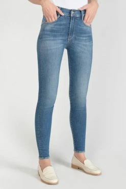 LE TEMPS DES CERISES Power Skinny Taille Haute 7/8ème Jeans Bleu N°3 -Le Temps des Cerises Soldes Magasin 231 jfpowhicw2156 3001 imaged5
