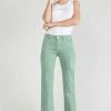 LE TEMPS DES CERISES Precieux Taille Haute 7/8ème Jeans Vert D'eau