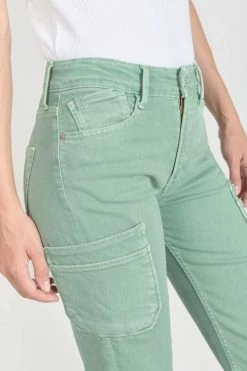 LE TEMPS DES CERISES Precieux Taille Haute 7/8ème Jeans Vert D'eau -Le Temps des Cerises Soldes Magasin 231 jfprecieuwpig 9152 imaged2