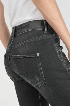 LE TEMPS DES CERISES Pricilia Taille Haute 7/8ème Jeans Destroy Noir N°1 -Le Temps des Cerises Soldes Magasin 231 jfpricilw6043 0403 imaged1