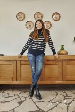 LE TEMPS DES CERISES Pulp Slim By Véronika Loubry Jeans Bleu N°2