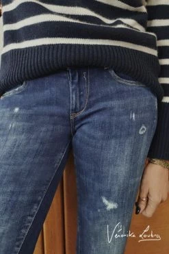 LE TEMPS DES CERISES Pulp Slim By Véronika Loubry Jeans Bleu N°2 -Le Temps des Cerises Soldes Magasin 231 jfpulp00w9104ve 3001 imaged1