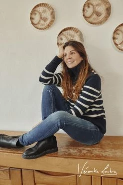 LE TEMPS DES CERISES Pulp Slim By Véronika Loubry Jeans Bleu N°2 -Le Temps des Cerises Soldes Magasin 231 jfpulp00w9104ve 3001 imaged5