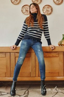 LE TEMPS DES CERISES Pulp Slim By Véronika Loubry Jeans Bleu N°2 -Le Temps des Cerises Soldes Magasin 231 jfpulp00w9104ve 3001 imaged7