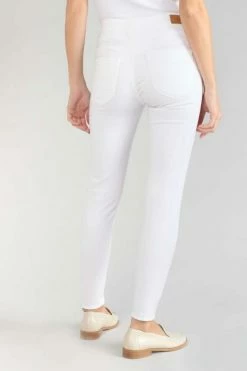 LE TEMPS DES CERISES Pulp Slim Taille Haute 7/8ème Jeans Blanc -Le Temps des Cerises Soldes Magasin 231 jfpulphc0wbla 1001 imaged1