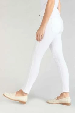 LE TEMPS DES CERISES Pulp Slim Taille Haute 7/8ème Jeans Blanc -Le Temps des Cerises Soldes Magasin 231 jfpulphc0wbla 1001 imaged4