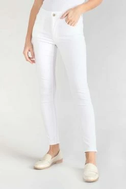 LE TEMPS DES CERISES Pulp Slim Taille Haute 7/8ème Jeans Blanc -Le Temps des Cerises Soldes Magasin 231 jfpulphc0wbla 1001 imaged5