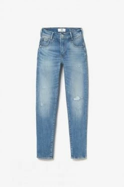 LE TEMPS DES CERISES Sabi Pulp Slim Taille Haute 7/8ème Jeans Destroy Bleu N°3 -Le Temps des Cerises Soldes Magasin 231 jfsabi00w1436 3001 imaged8