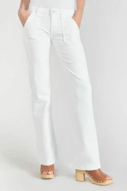 LE TEMPS DES CERISES Sormiou Flare Jeans Blanc