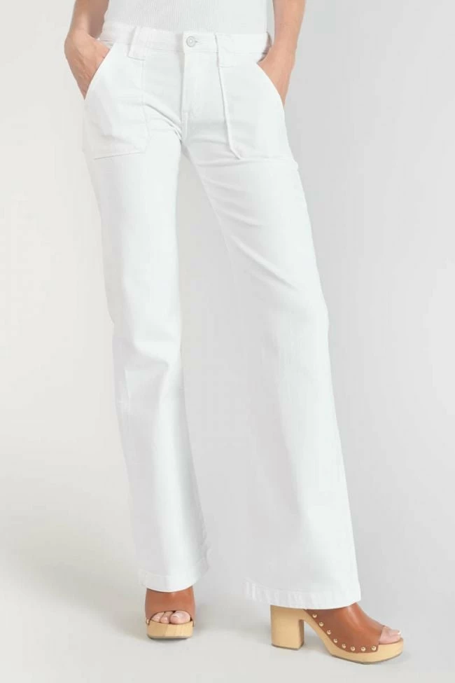 LE TEMPS DES CERISES Sormiou Flare Jeans Blanc 1 LE TEMPS DES CERISES Sormiou Flare Jeans Blanc