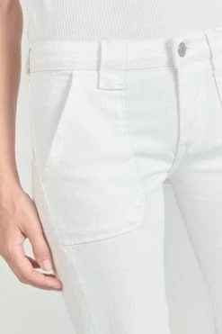 LE TEMPS DES CERISES Sormiou Flare Jeans Blanc 9 LE TEMPS DES CERISES Sormiou Flare Jeans Blanc -Le Temps des Cerises Soldes Magasin 231 jfsormiouwpig 1001 imaged1
