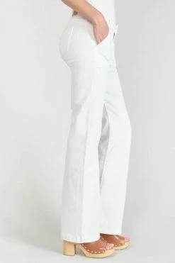 LE TEMPS DES CERISES Sormiou Flare Jeans Blanc 11 LE TEMPS DES CERISES Sormiou Flare Jeans Blanc -Le Temps des Cerises Soldes Magasin 231 jfsormiouwpig 1001 imaged4