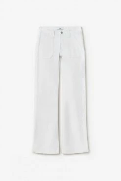 LE TEMPS DES CERISES Sormiou Flare Jeans Blanc 13 LE TEMPS DES CERISES Sormiou Flare Jeans Blanc -Le Temps des Cerises Soldes Magasin 231 jfsormiouwpig 1001 imaged8