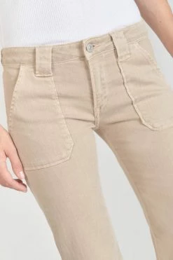 LE TEMPS DES CERISES Sormiou Flare Jeans Beige Sable 14 LE TEMPS DES CERISES Sormiou Flare Jeans Beige Sable -Le Temps des Cerises Soldes Magasin 231 jfsormiouwpig 1191 imaged5