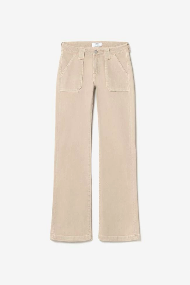 LE TEMPS DES CERISES Sormiou Flare Jeans Beige Sable 9 LE TEMPS DES CERISES Sormiou Flare Jeans Beige Sable – Image 9